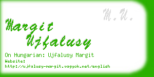 margit ujfalusy business card